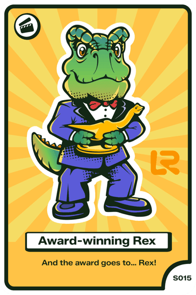 Award-winning Rex avatar card