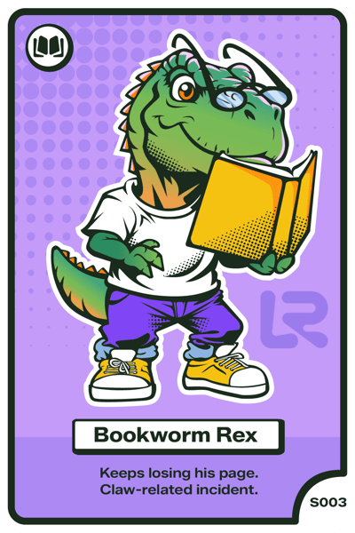Bookworm Rex avatar card